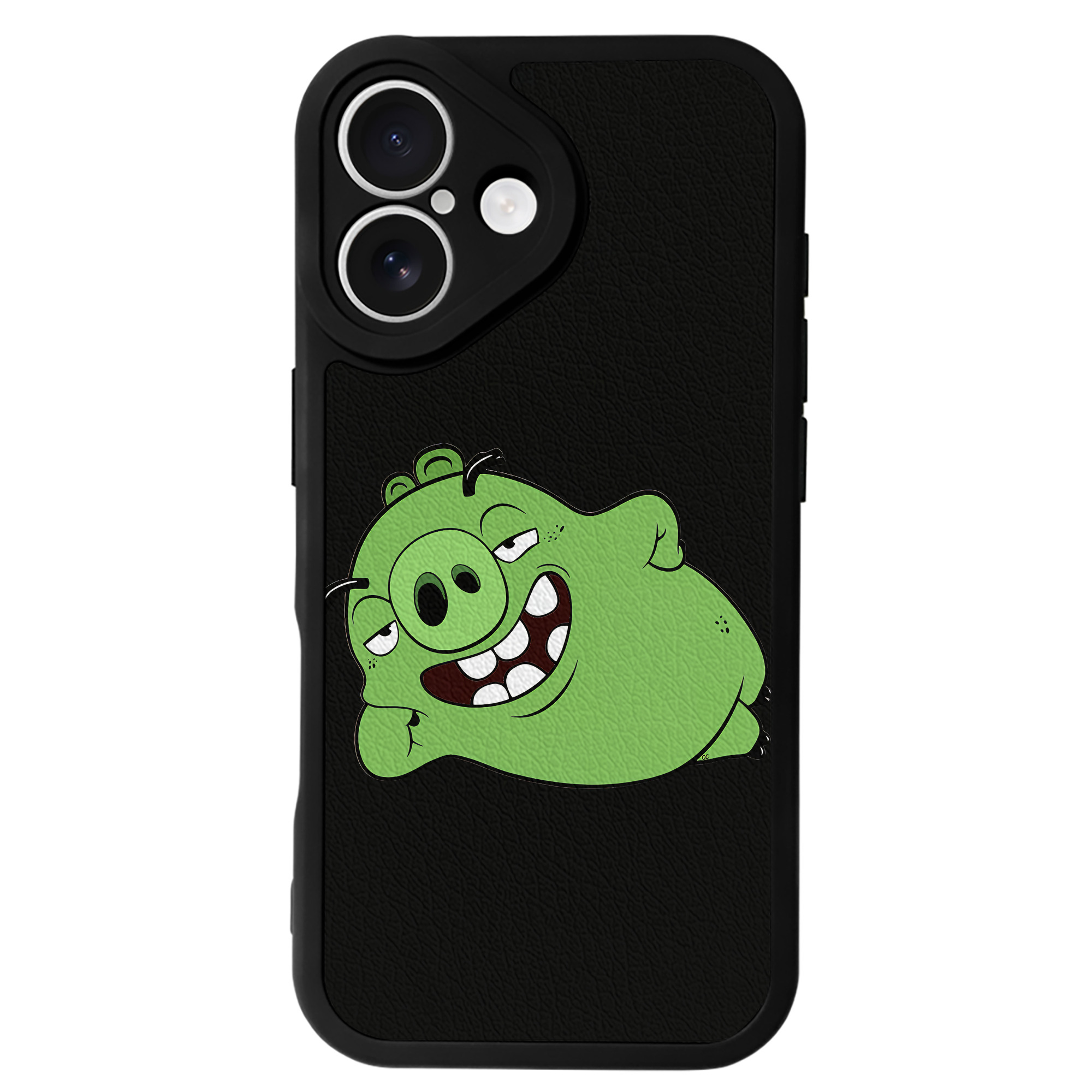 （画像用） Angry Birds アングリーバード 【iPhone 16シリーズ対応】シリコンスマホケース（レザー調） 材質：シリコン